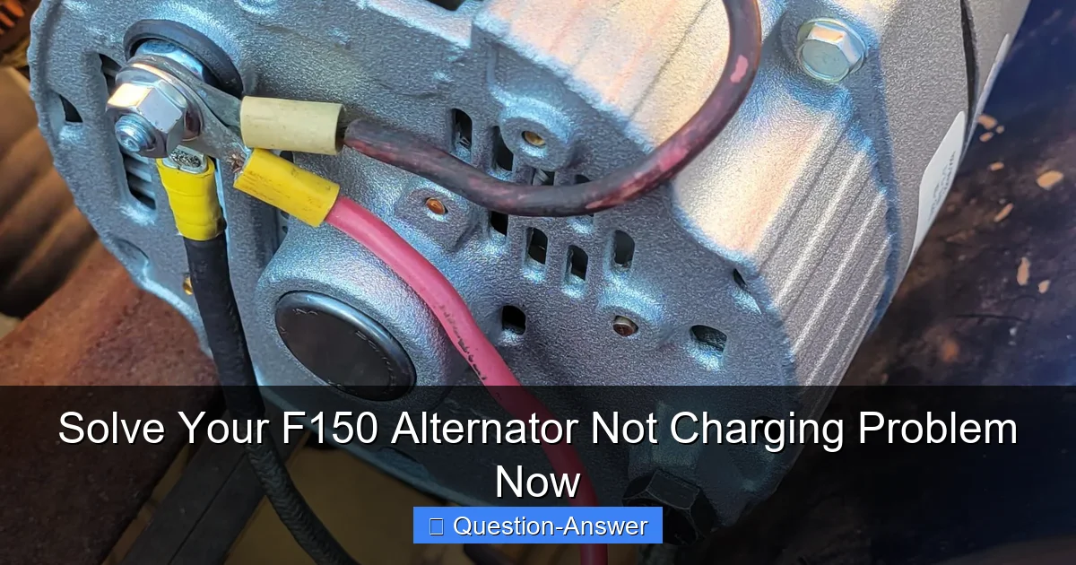 Solve Your F150 Alternator Not Charging Problem Now