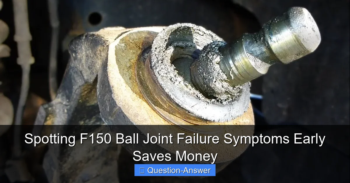 Spotting F150 Ball Joint Failure Symptoms Early Saves Money