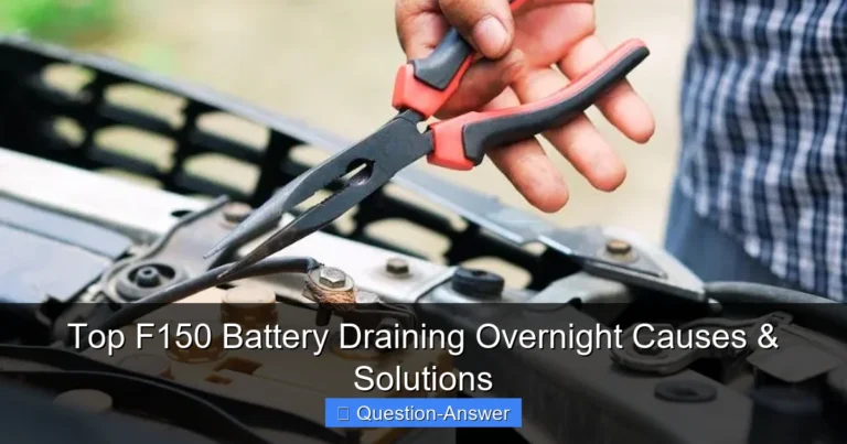 Top F150 Battery Draining Overnight Causes & Solutions