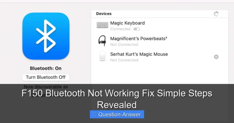 F150 Bluetooth Not Working Fix Simple Steps Revealed