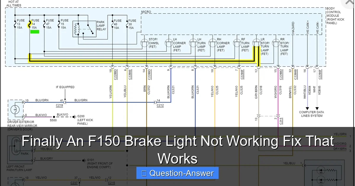 Finally An F150 Brake Light Not Working Fix That Works