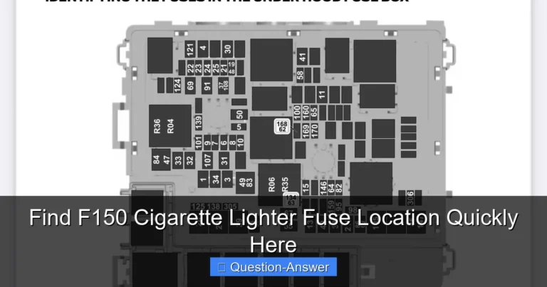 Find F150 Cigarette Lighter Fuse Location Quickly Here
