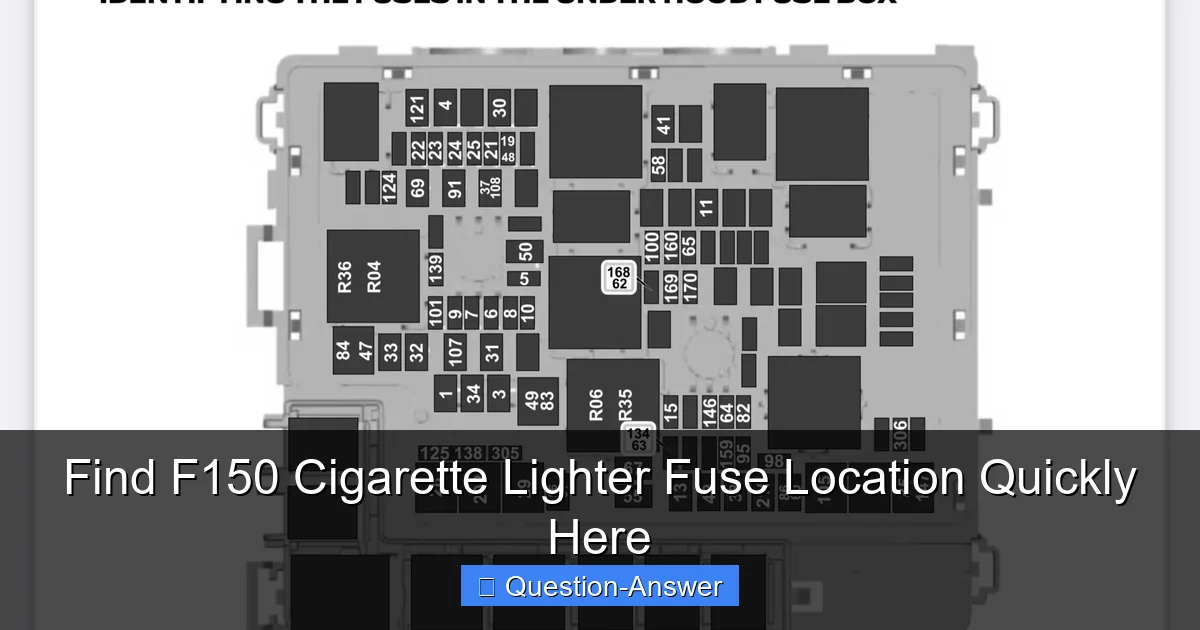 Find F150 Cigarette Lighter Fuse Location Quickly Here