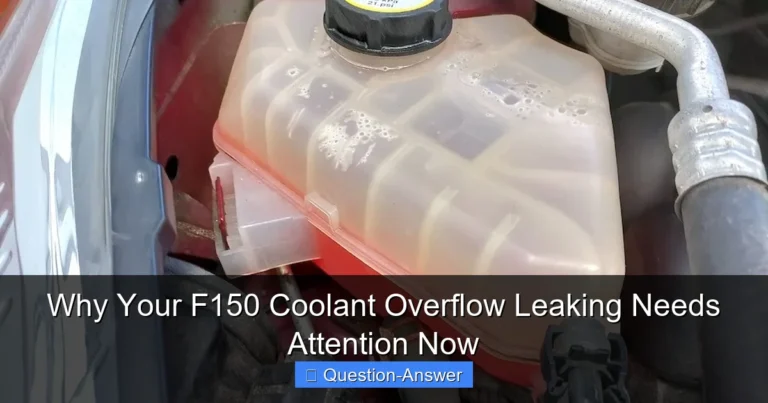 Why Your F150 Coolant Overflow Leaking Needs Attention Now