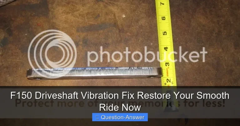 F150 Driveshaft Vibration Fix Restore Your Smooth Ride Now