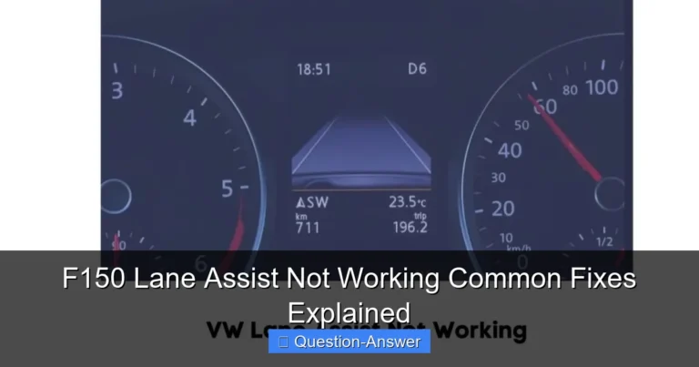 F150 Lane Assist Not Working Common Fixes Explained