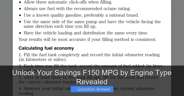 Unlock Your Savings F150 MPG by Engine Type Revealed