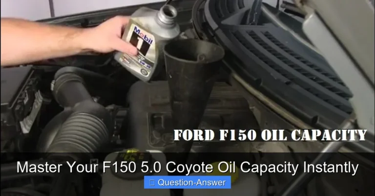 Master Your F150 5.0 Coyote Oil Capacity Instantly