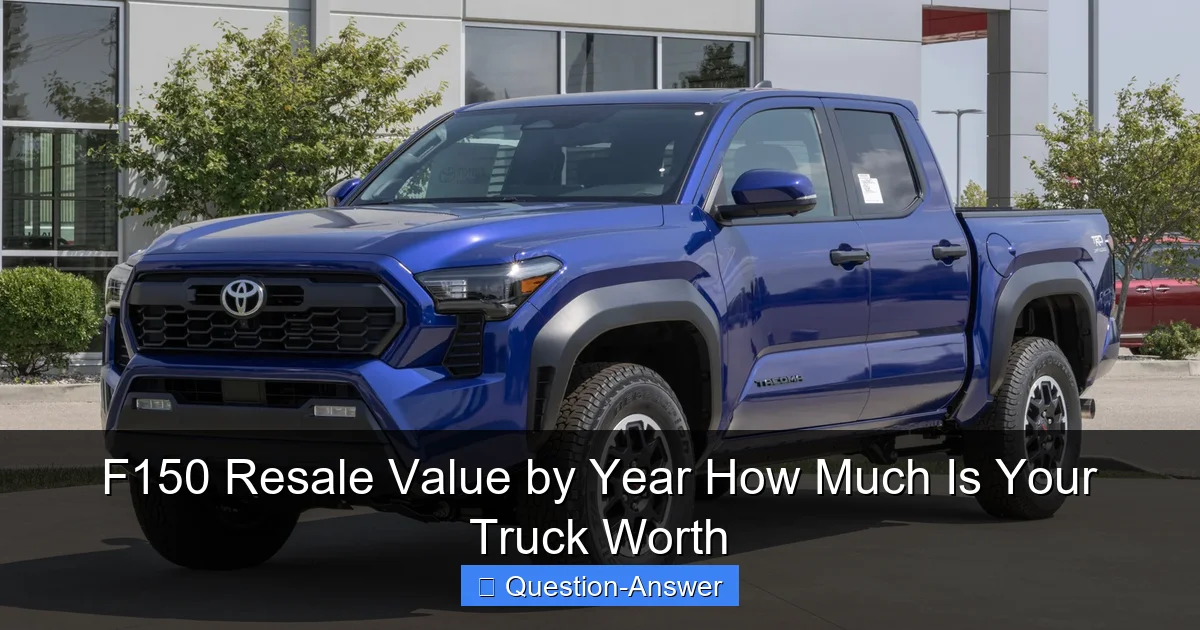 F150 Resale Value by Year How Much Is Your Truck Worth