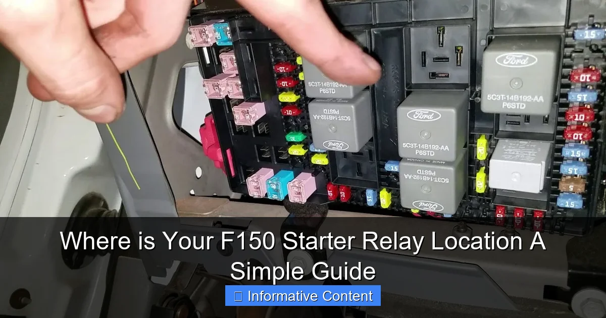 Where is Your F150 Starter Relay Location A Simple Guide
