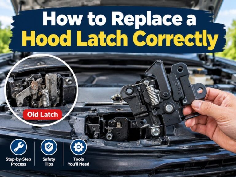 How to Replace a Hood Latch Correctly and Confirm It Works Now