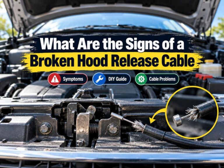 What Are the Signs of a Broken Hood Release Cable? Common Symptoms and Fixes