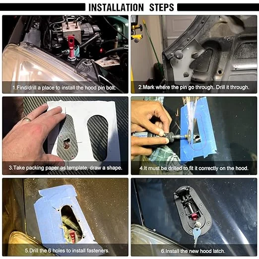 A simple confirmation checklist - how to lock a car hood