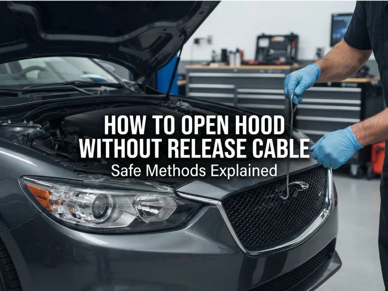 How to Open Hood Without Release Cable: Safe Methods Explained